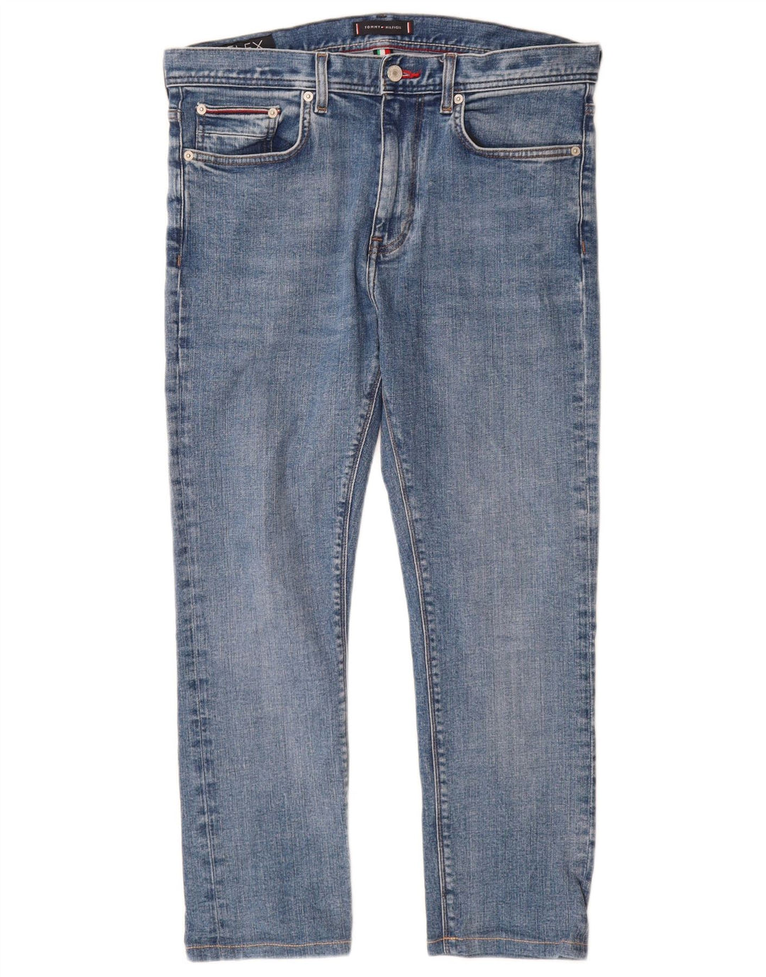 Tommy Hilfiger Herre Bleecker Slim Jeans W32 L27 Blå Bomuld
