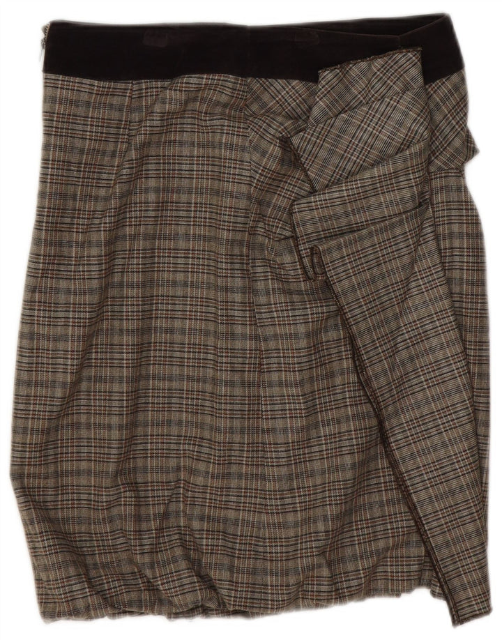 Max & Co. Mininederdel til kvinder UK 8 Small W28 brun ternet