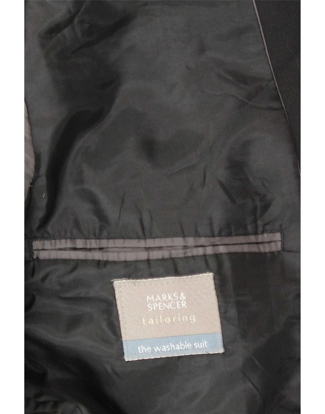 Marks & Spencer Herre 3 Button Blazer Jacket UK 40 Large Black