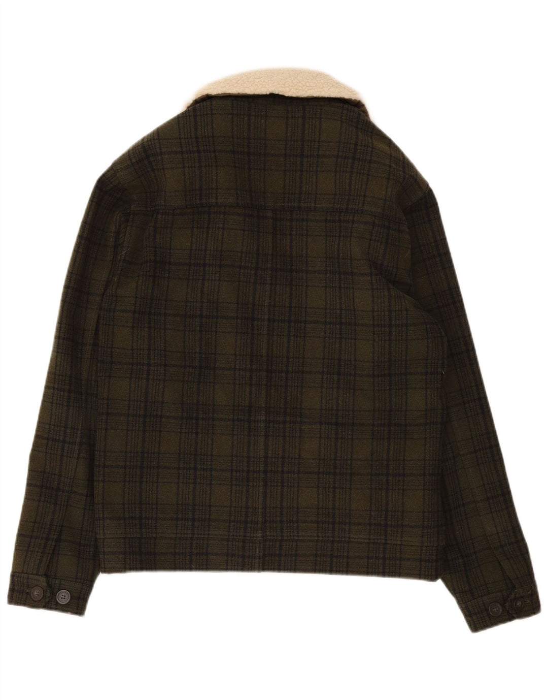 Minimum Herre Windbreaker Jacket UK 40 Large Green Plaid