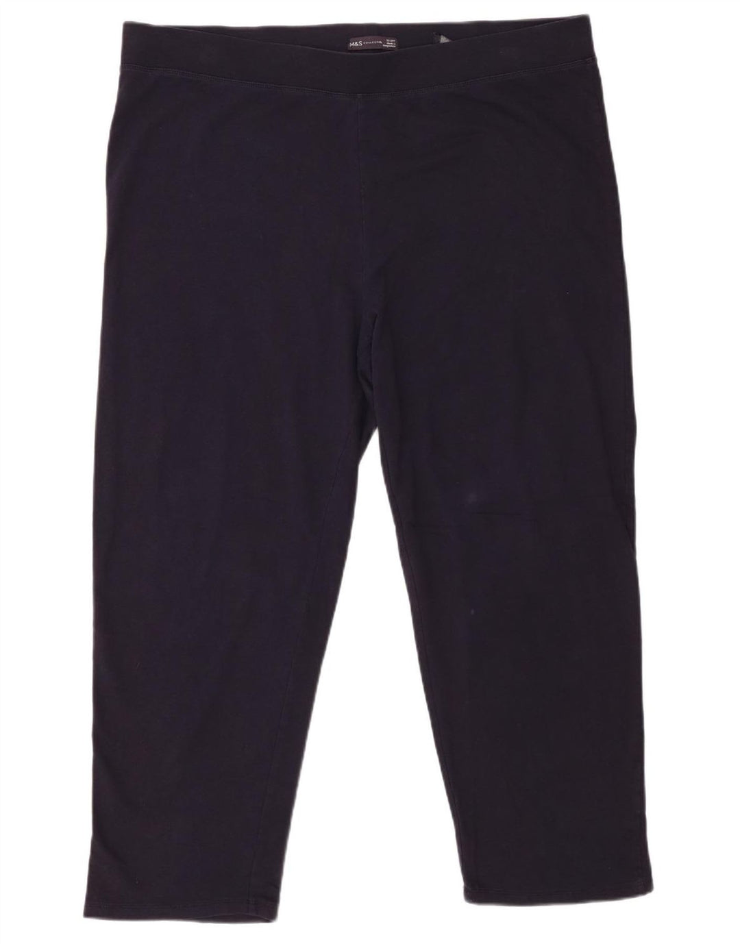 Marks & Spencer Dame Leggings UK 22 3XL Marineblå Bomuld