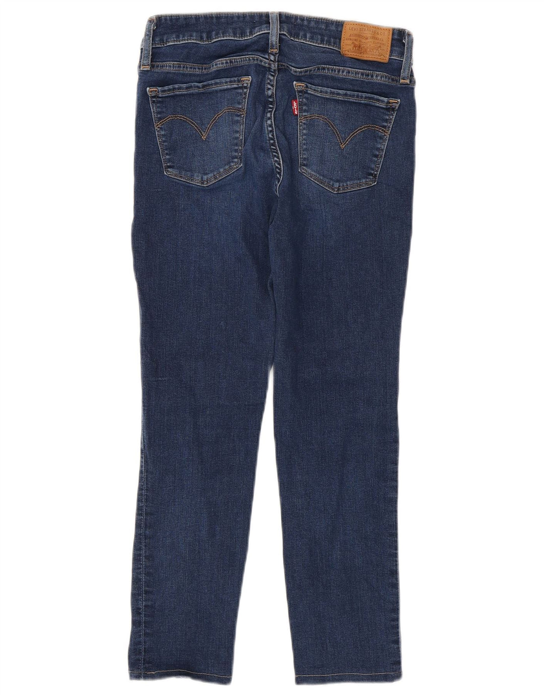 LEVI'S Dame 711 Skinny Jeans W25 L32 Blå Bomuld