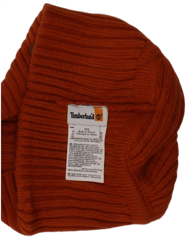 Timberland Strik Beanie Hat One Size Orange Akryl Vinter
