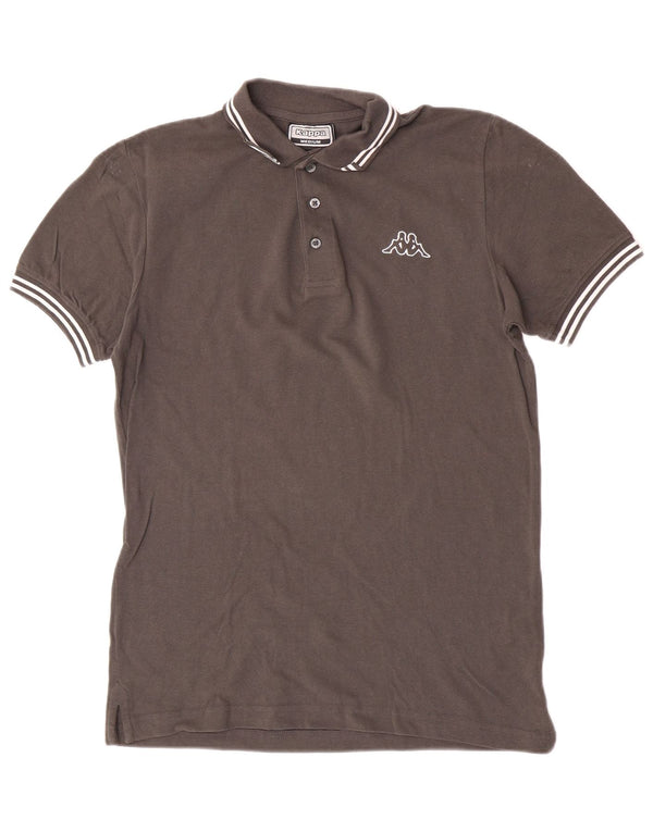 Kappa Mens Polo Shirt Medium Grey Cotton