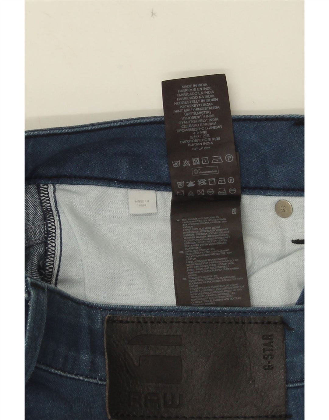 G-Star Herre 3301 Slim Jeans W30 L32 Blå Bomuld