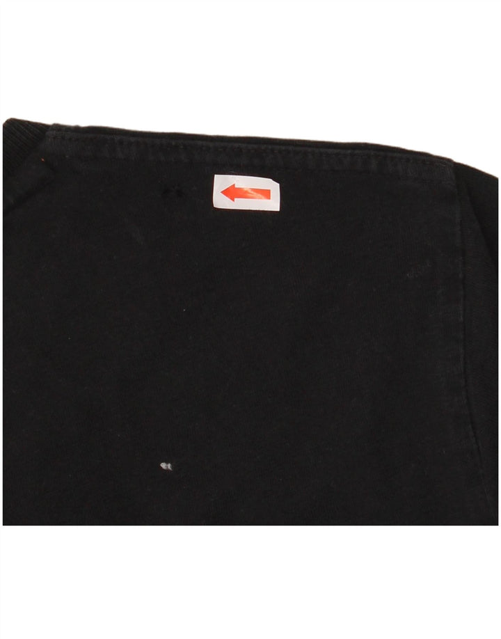 SUPERDRY Herre T-Shirt Top Medium Sort Bomuld