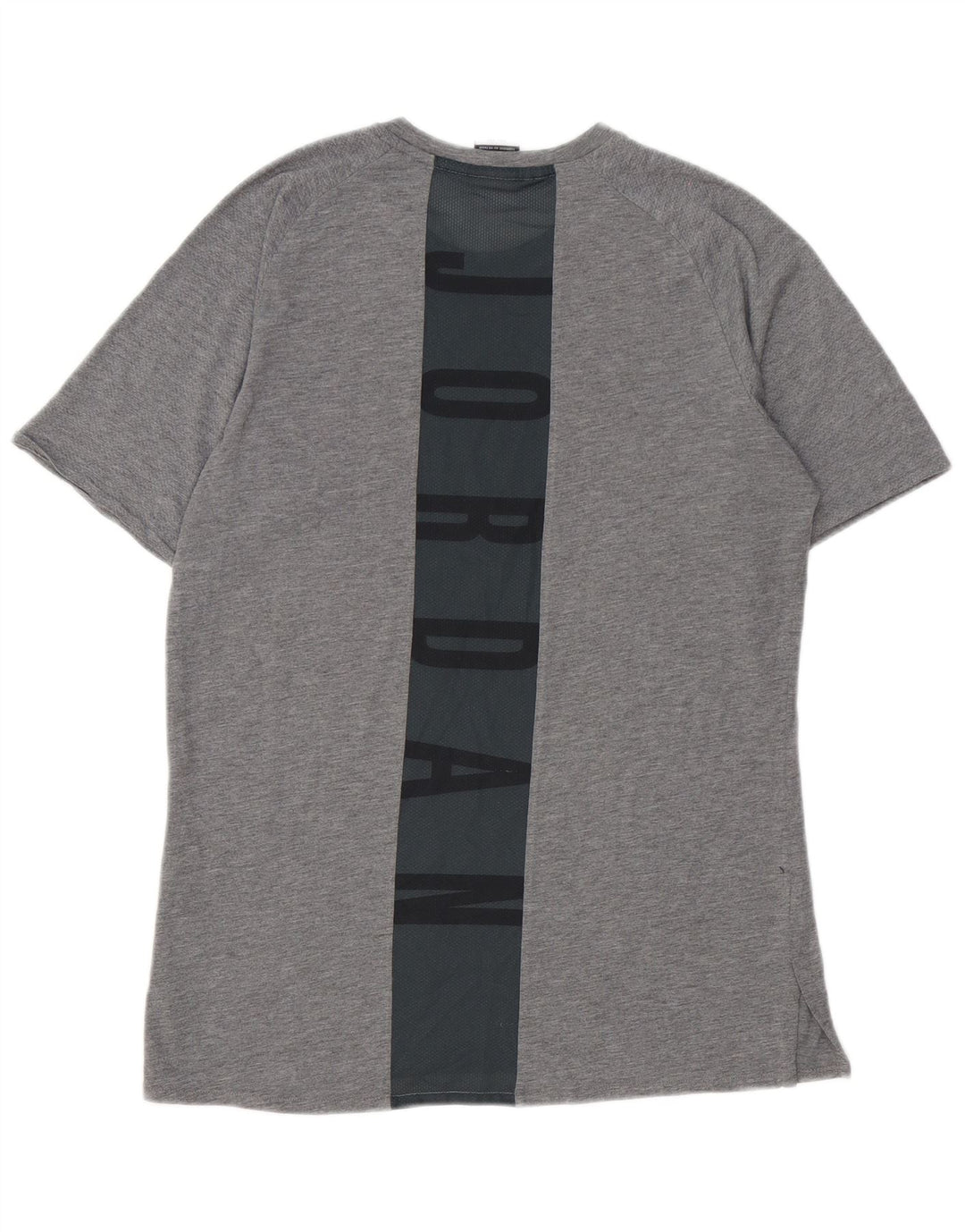 Jordan Herre grafisk T-shirt top mellemgrå farveblok