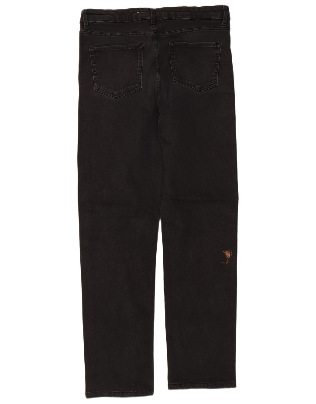 Marks & Spencer Womens Regular Straight Jeans UK 16 Large W32 L30 Black