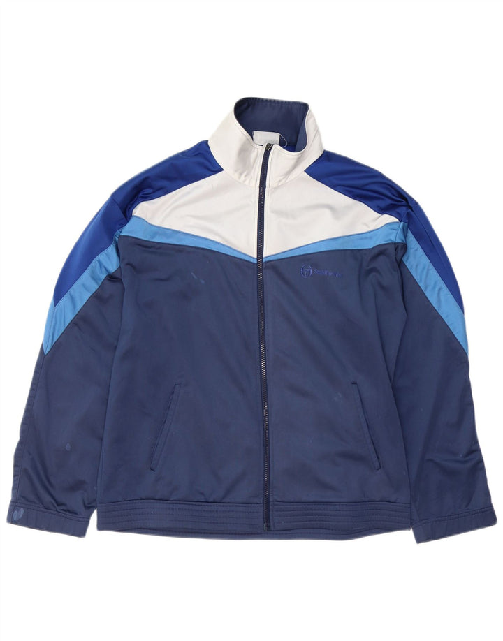 SERGIO TACCHINI Træningsdragt til mænd Topjakke Medium Navy Blue Colourblock