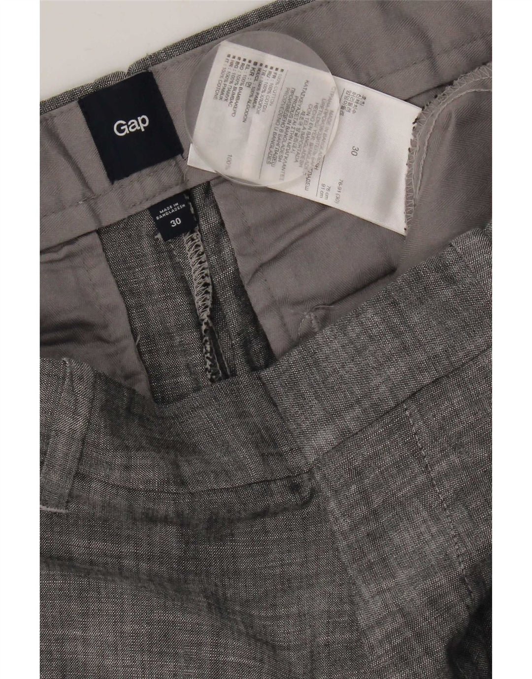 Gap Herre Chino Shorts W30 Medium Grey Bomuld