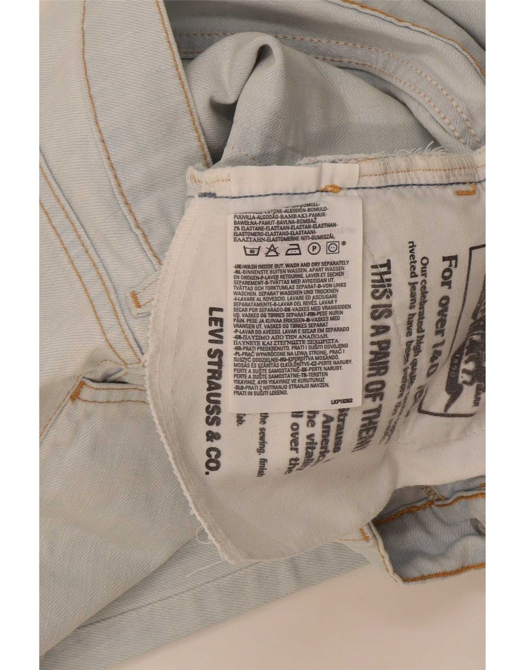 Levi's Dame Capri Jeans W27 L22 Blå Bomuld