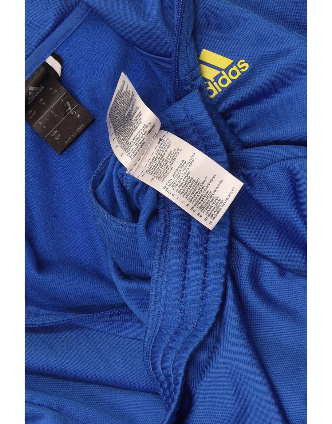 Adidas Træningsdragt til mænd Topjakke UK 36/38 Lille blå polyester
