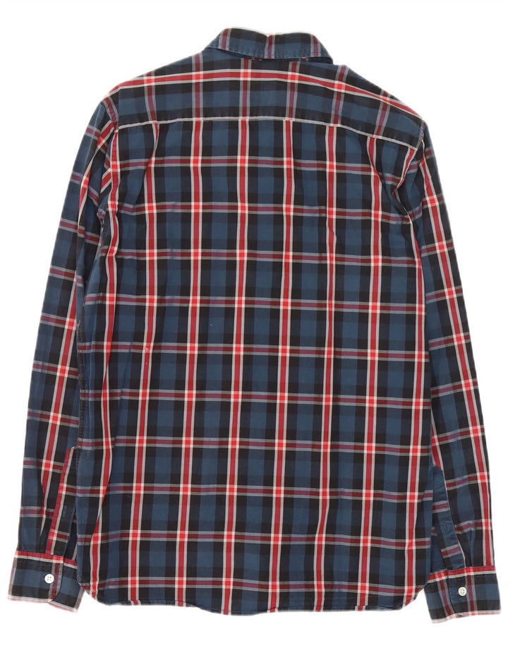 Levi's herreskjorte medium marineblå ternet bomuld
