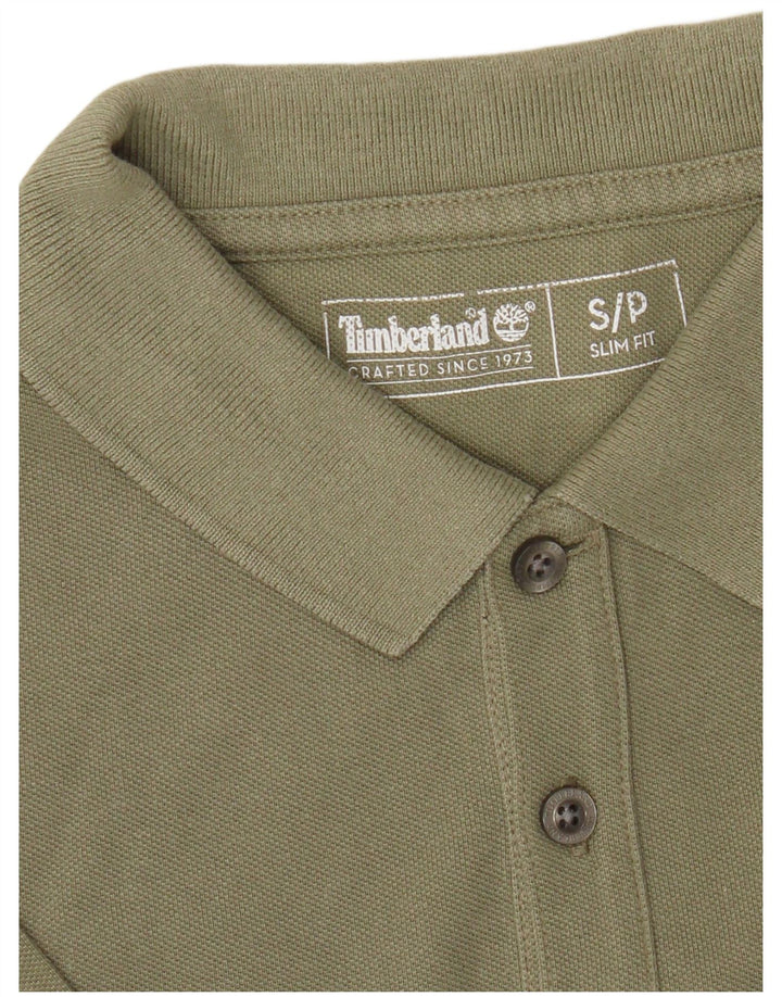 Timberland Herre Slim Fit Polo Shirt Small Khaki