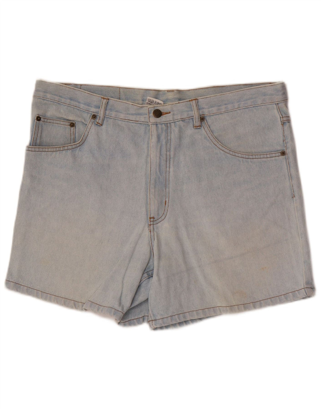Vintage Herre Denim Shorts IT 54 2XL W38 Blå Bomuld