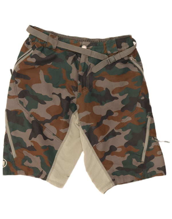 Endura Herre Cargo Shorts Large W34 Grøn Camouflage Nylon