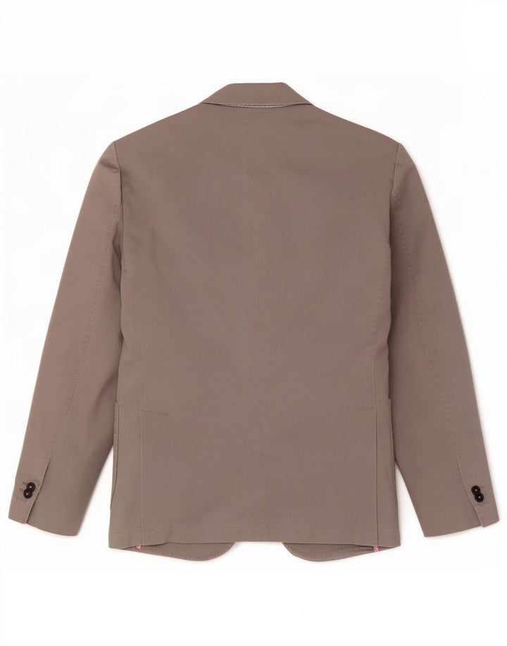 Henry Cottons Herre 2-knaps blazerjakke IT 46 Small Grey Cotton