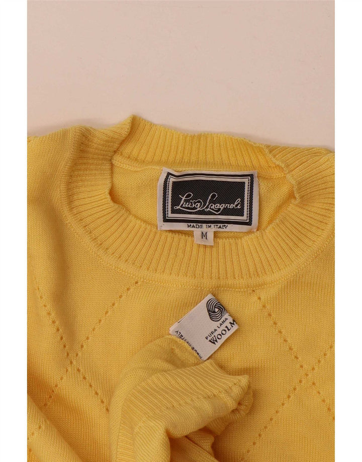 Luisa Spagnoli Dame sweater med rund hals DK 14 Medium Gul