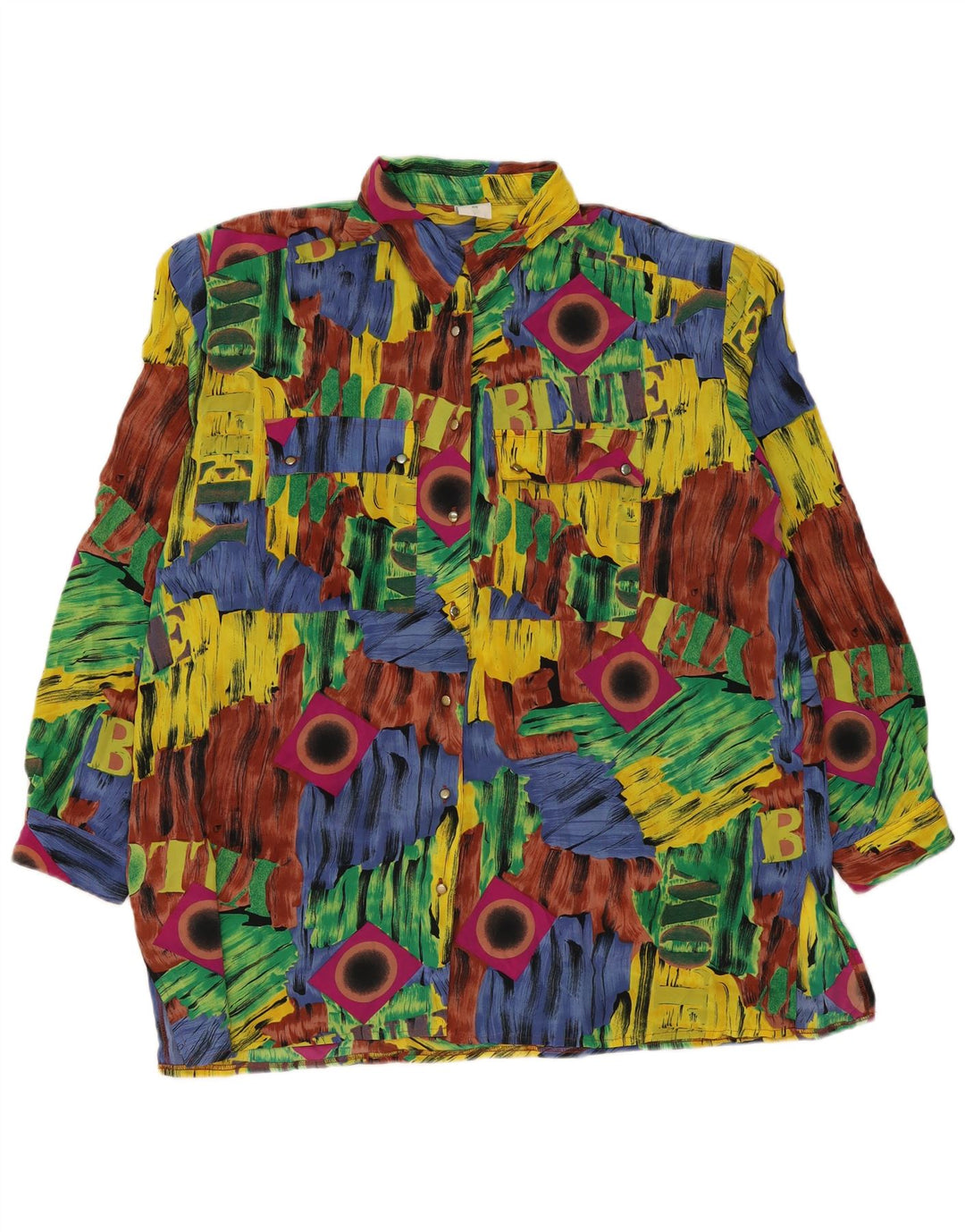 Canda Grafisk skjortebluse til kvinder EU 48 2XL Flerfarvet Patchwork