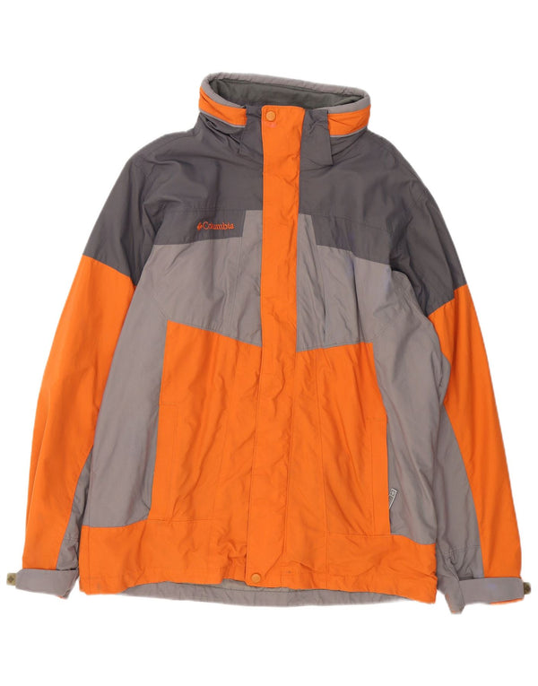Columbia Herre Bugaboo Loose Fit Skijakke UK 38 Medium Orange Colourblock