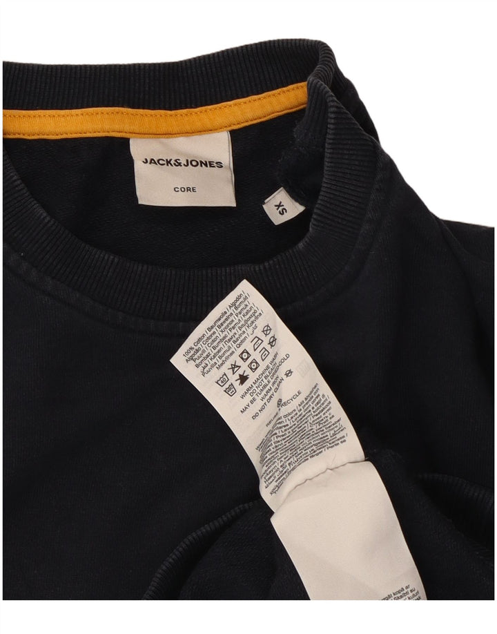 Jack & Jones Sweatshirt til mænd XS Marineblå bomuld