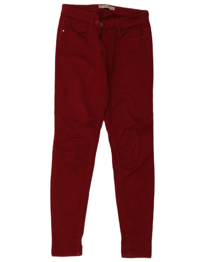ZARA Dame Skinny Jeans EU 38 Small W28 L30 Rød