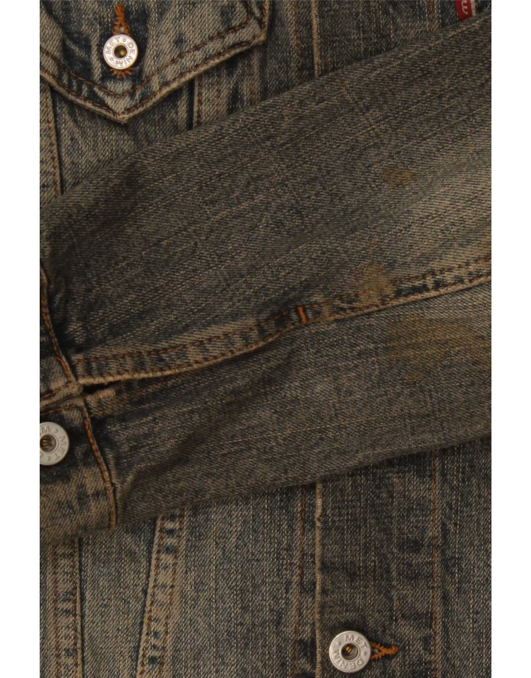 MET Dame denimjakke UK 12 Medium Blue Cotton