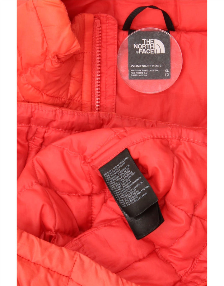 THE NORTH FACE Polstret jakke til kvinder UK 18 XL Orange Polyester