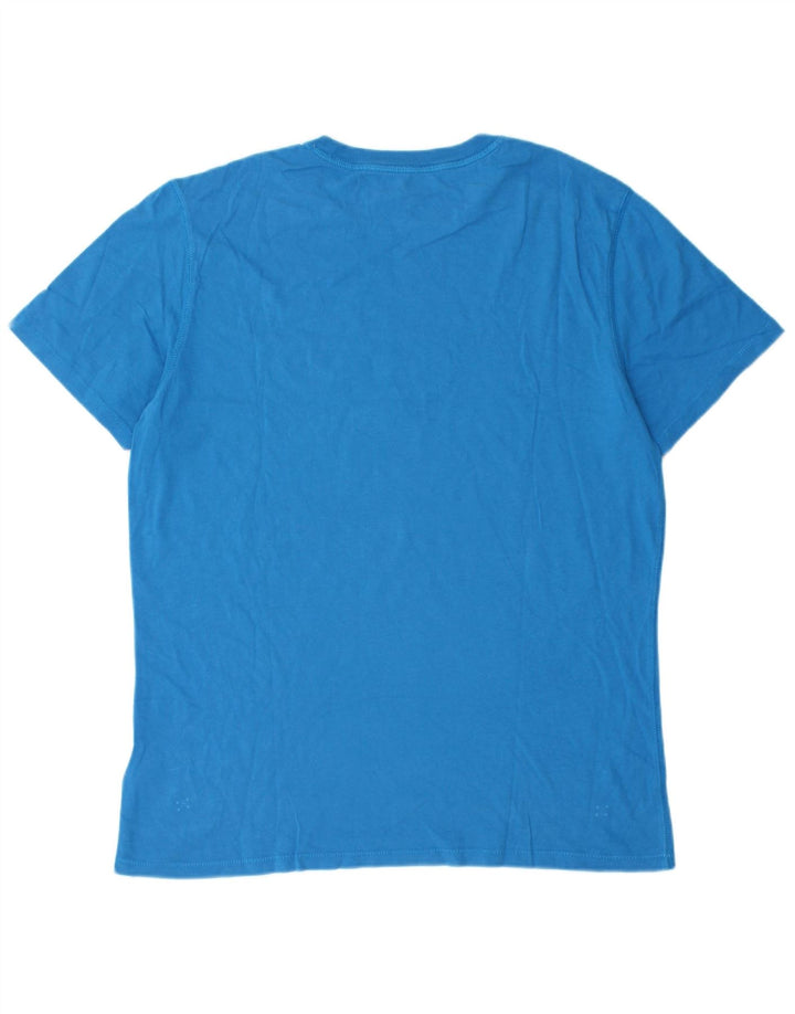Timberland Herre Coupe Standard Regular Fit Grafisk T-Shirt Top Medium Blue