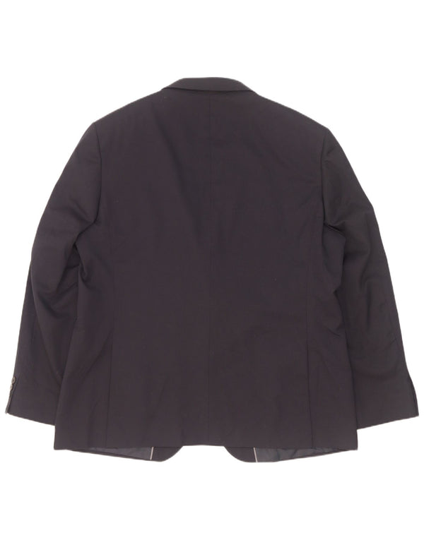 Marks & Spencer Herre 2-knaps blazerjakke UK 46 3XL Navy Blue Polyester