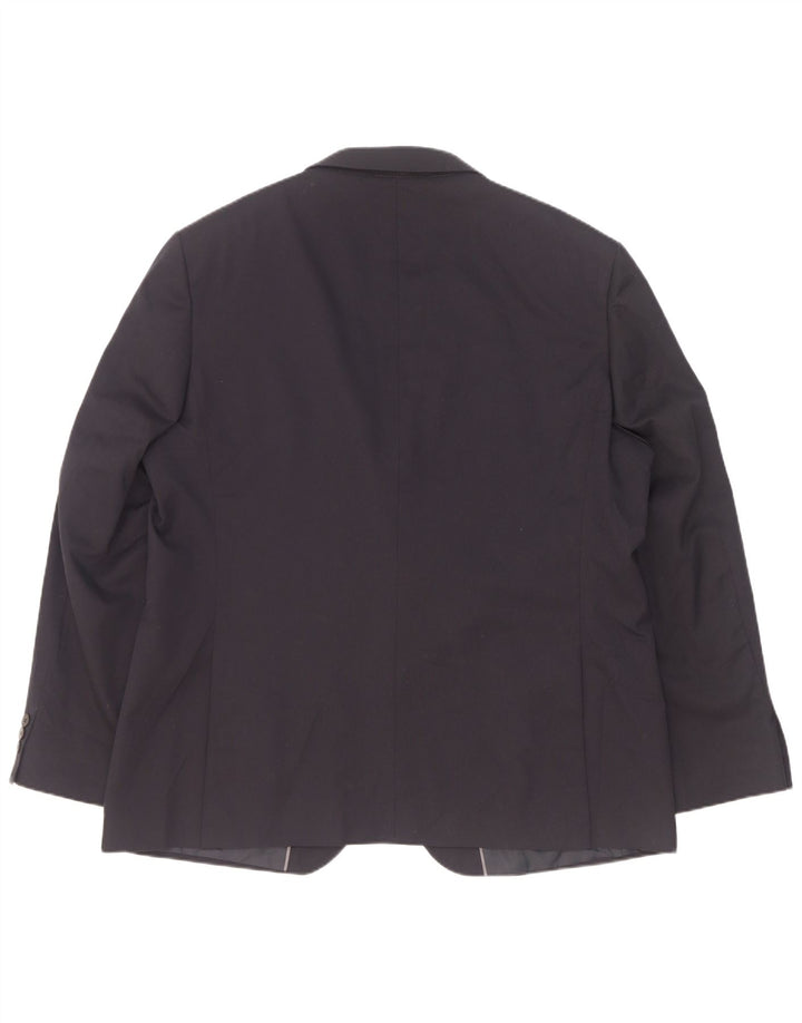 Marks & Spencer Herre 2-knaps blazerjakke UK 46 3XL Navy Blue Polyester