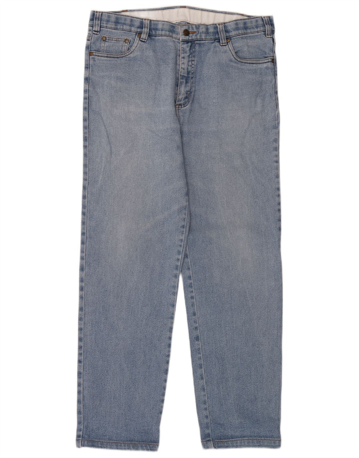 Vintage Straight Jeans til mænd W36 L32 blå bomuld