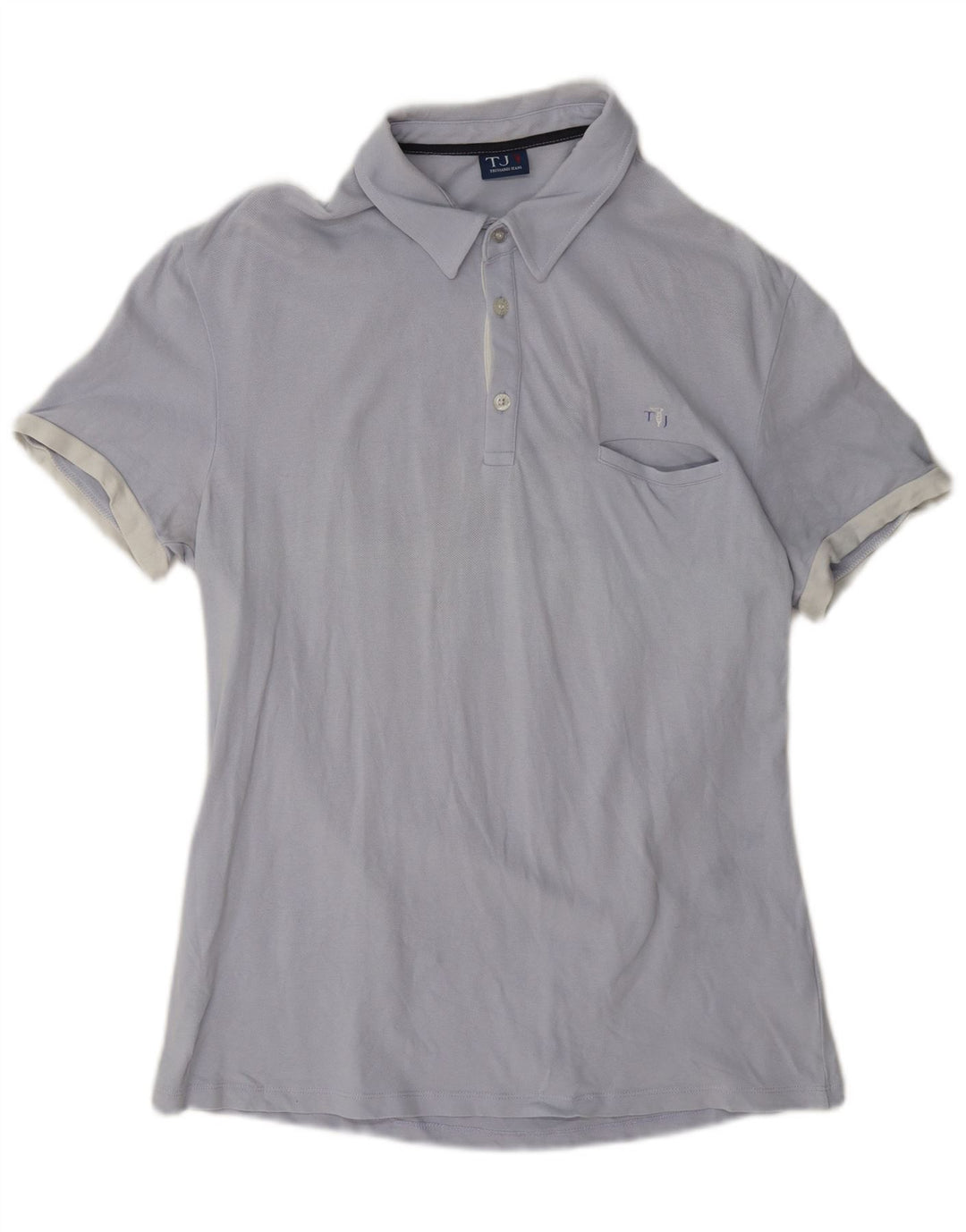 Trussardi Jeans Herre poloshirt Medium Blue Bomuld