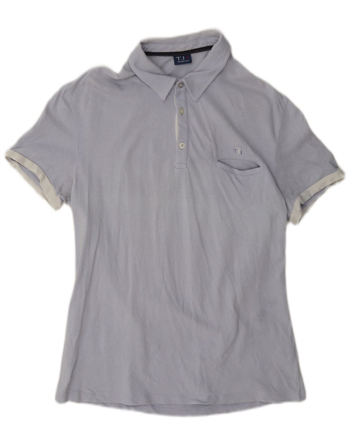 Trussardi Jeans Herre poloshirt Medium Blue Bomuld