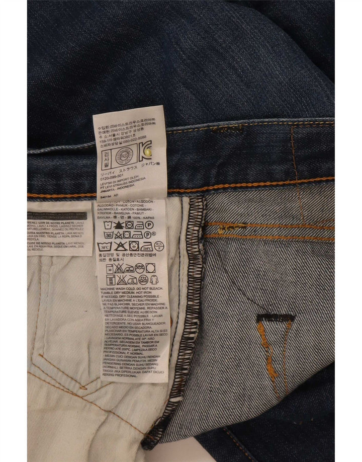 Levi's Herre 501 Straight Jeans W30 L30 Marineblå Bomuld