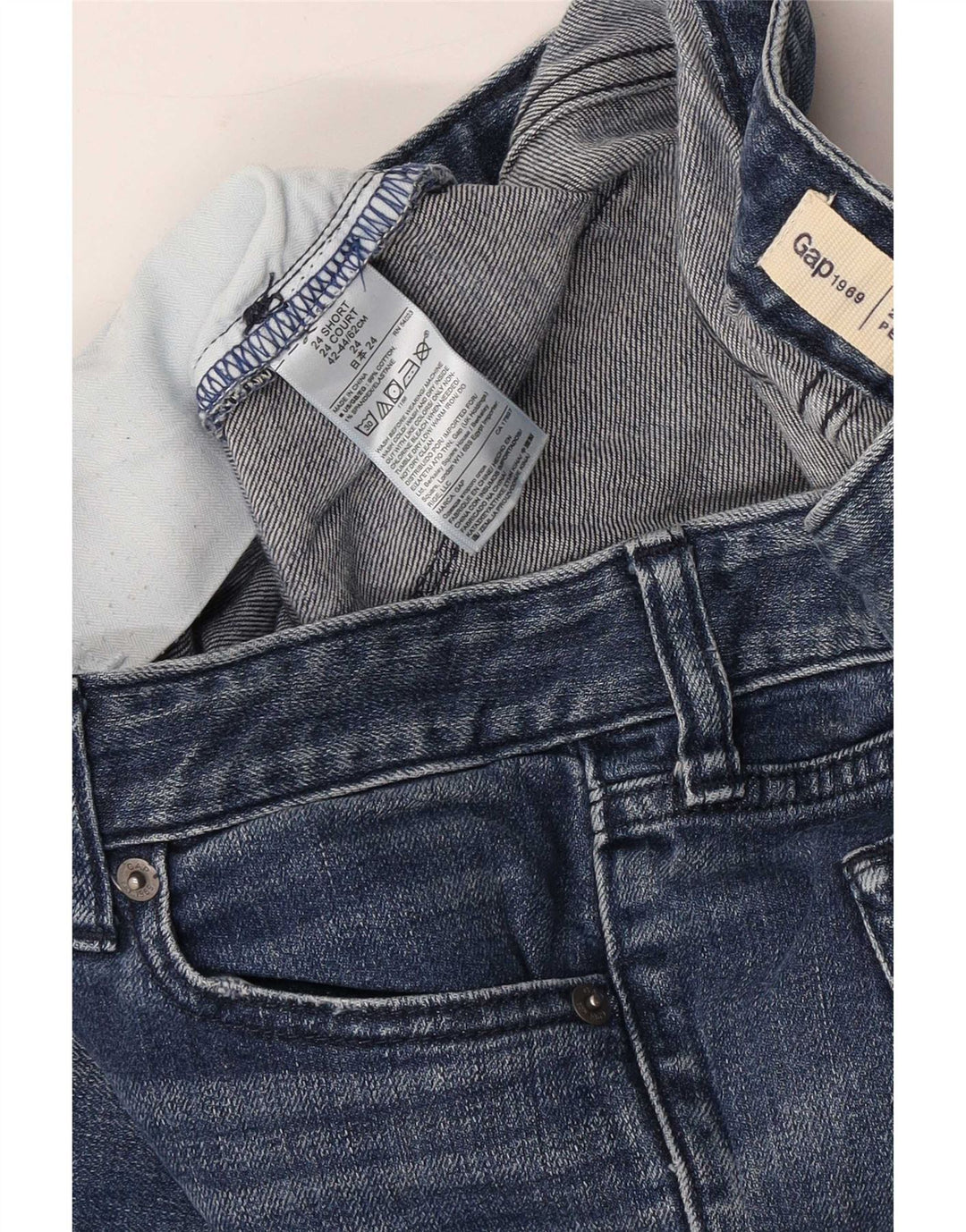 Gap Dame denim Shorts XS W24 Blå Bomuld