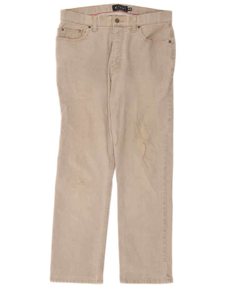 Marks & Spencer Herre Blue Harbor Straight Jeans W34 L29 Grå Bomuld