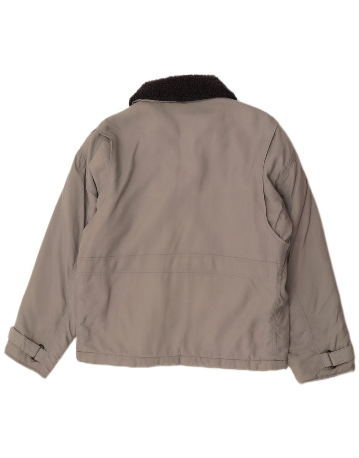 Caterpillar Herre Windbreaker Jacket UK 38 Medium Grey Colourblock