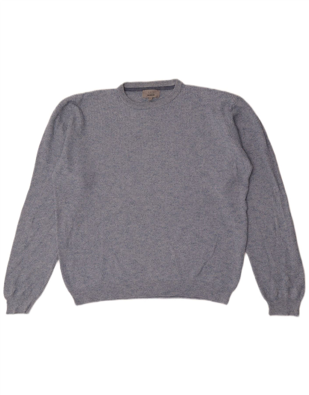 Marks & Spencer Herre sweater med rund hals, stor blå flækket