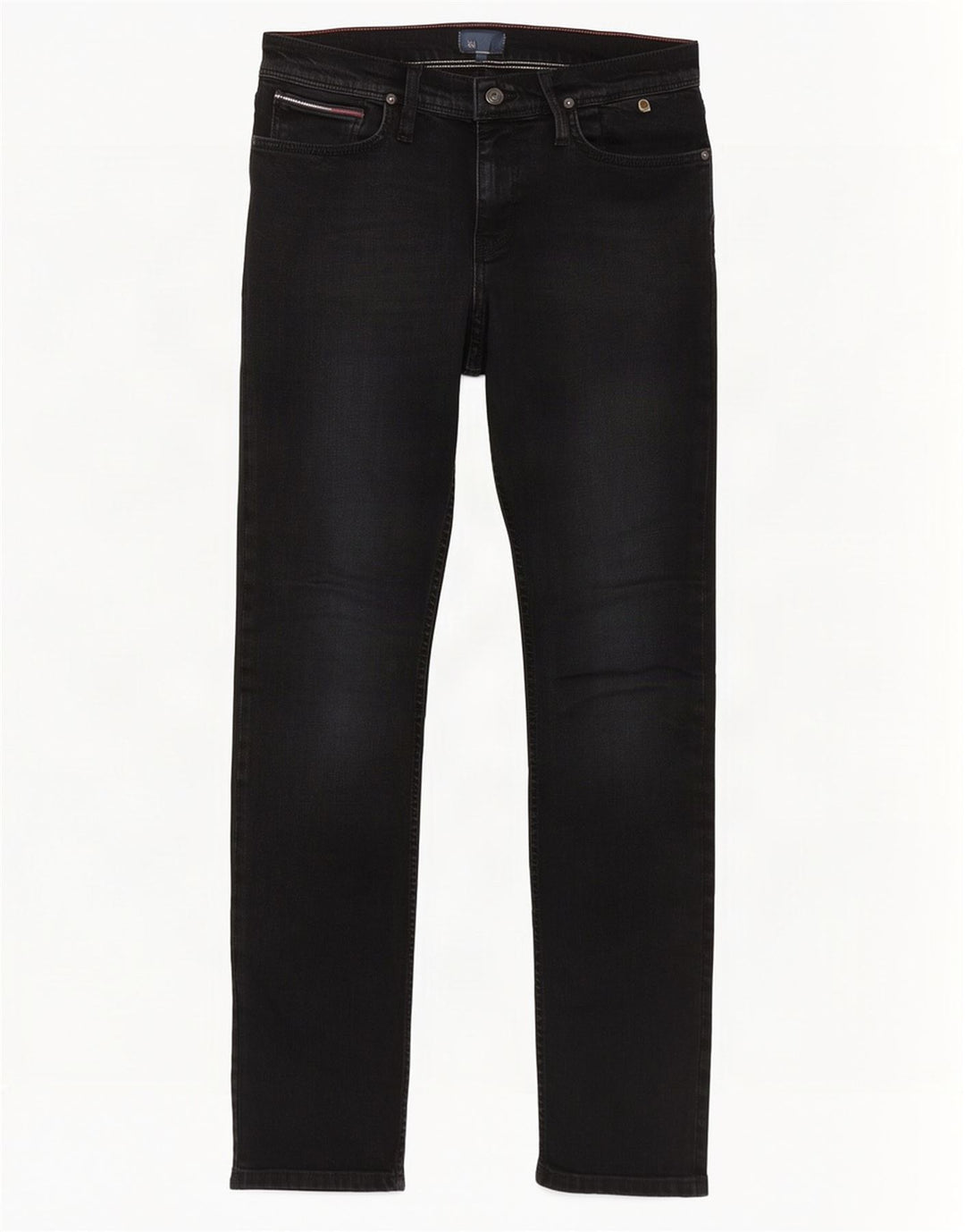 Tommy Hilfiger Dame Slim Jeans W30 L34 Sort Bomuld