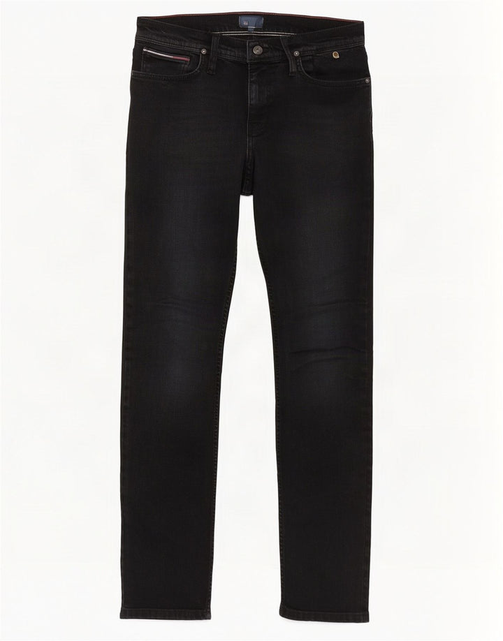 Tommy Hilfiger Dame Slim Jeans W30 L34 Sort Bomuld