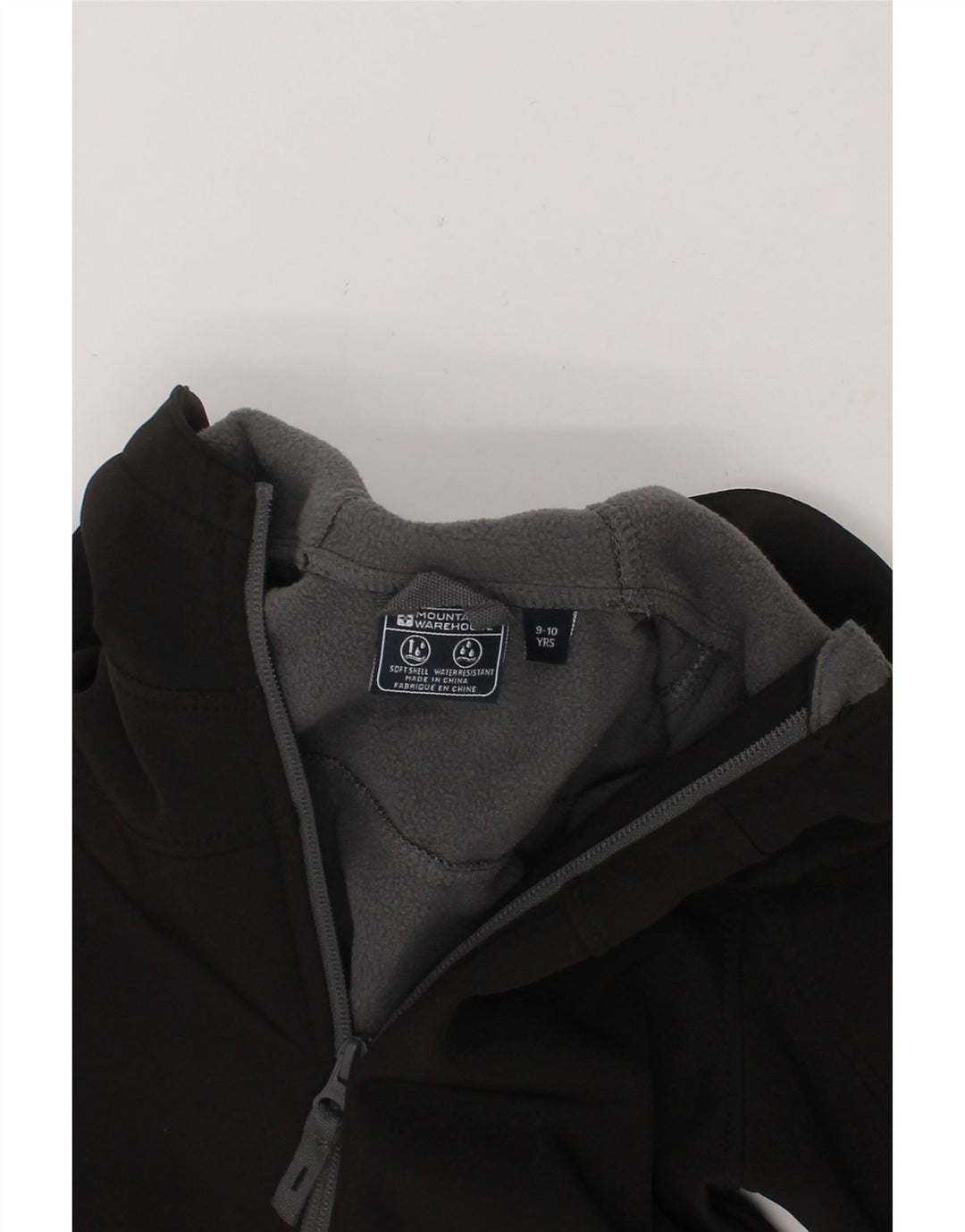 MOUNTAIN WAREHOUSE Boys Hooded Windbreaker Jacket 9-10 Years Black Vintage Mountain Warehouse and Second-Hand Mountain Warehouse from Messina Hembry 