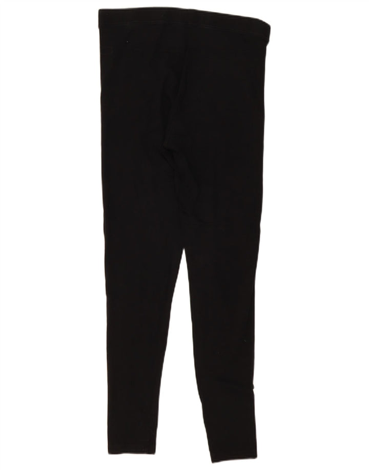 Marks & Spencer Dame Leggings UK 12 Medium Sort Bomuld