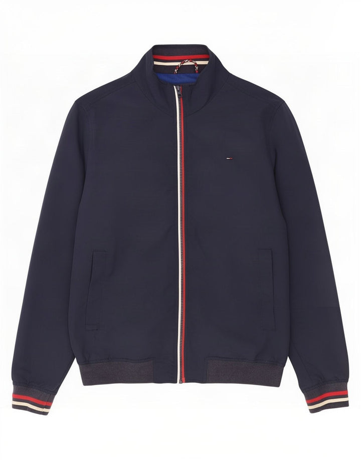 Tommy Hilfiger Herre Bomber Jacket UK 42 XL Navy Blue Polyamid