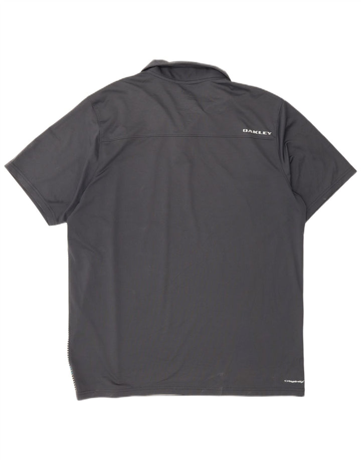 Oakley Herre Regular Fit Polo Shirt XL Gråstribet