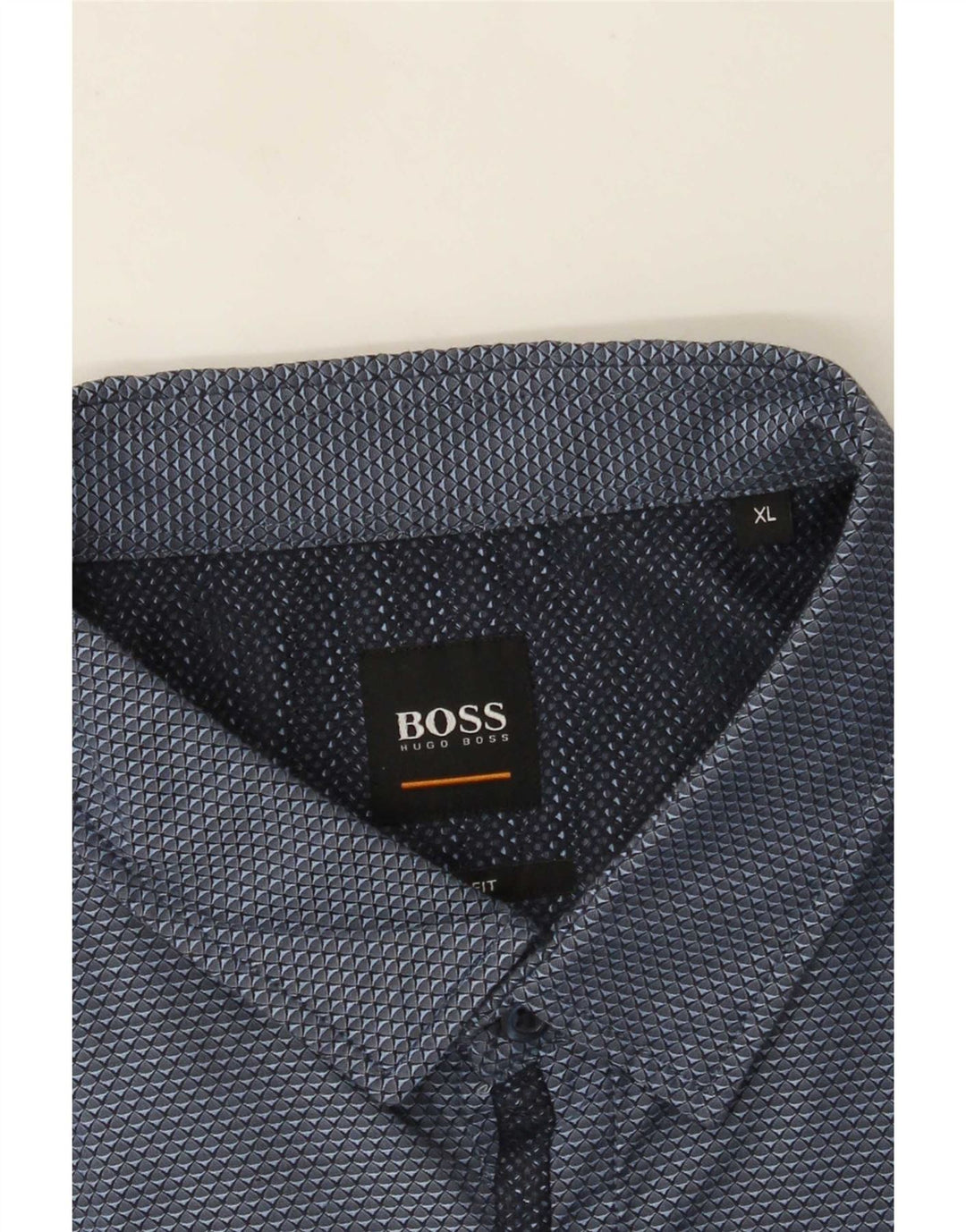Hugo Boss Herreskjorte XL Blå Plettet