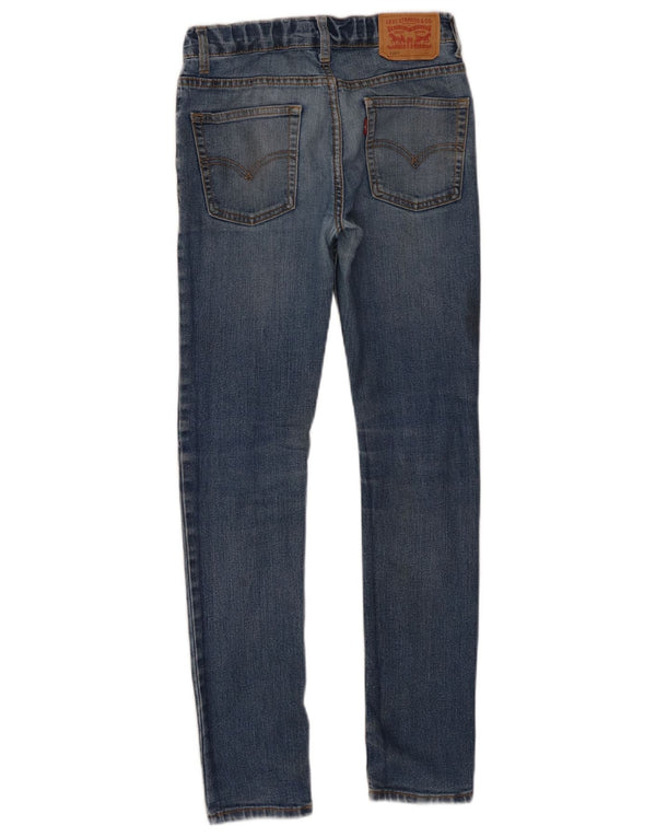 Levi's Boys 510 Skinny Jeans 11-12 år W26 L27 blå bomuld
