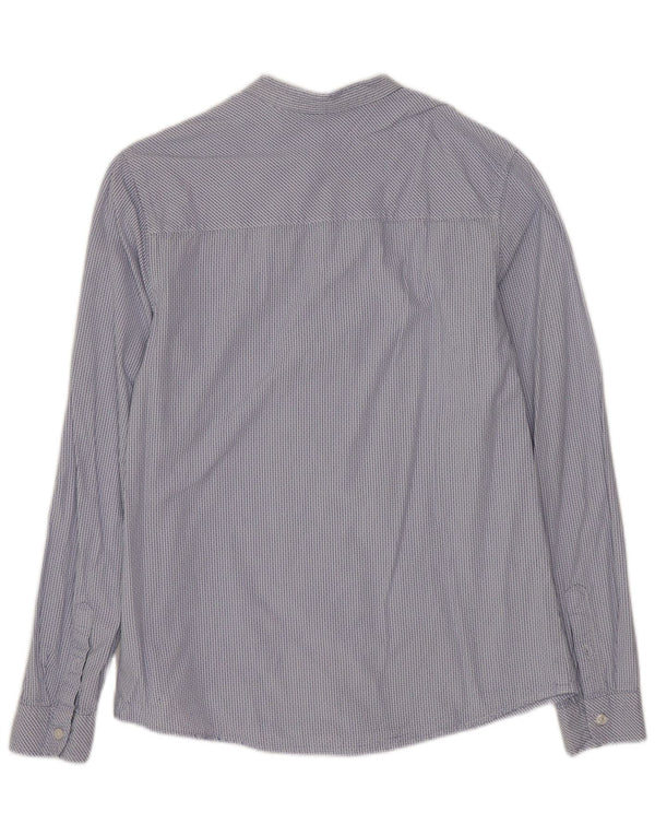 BENETTON drengeskjorte 13-14 år 3XL blå ternet bomuld