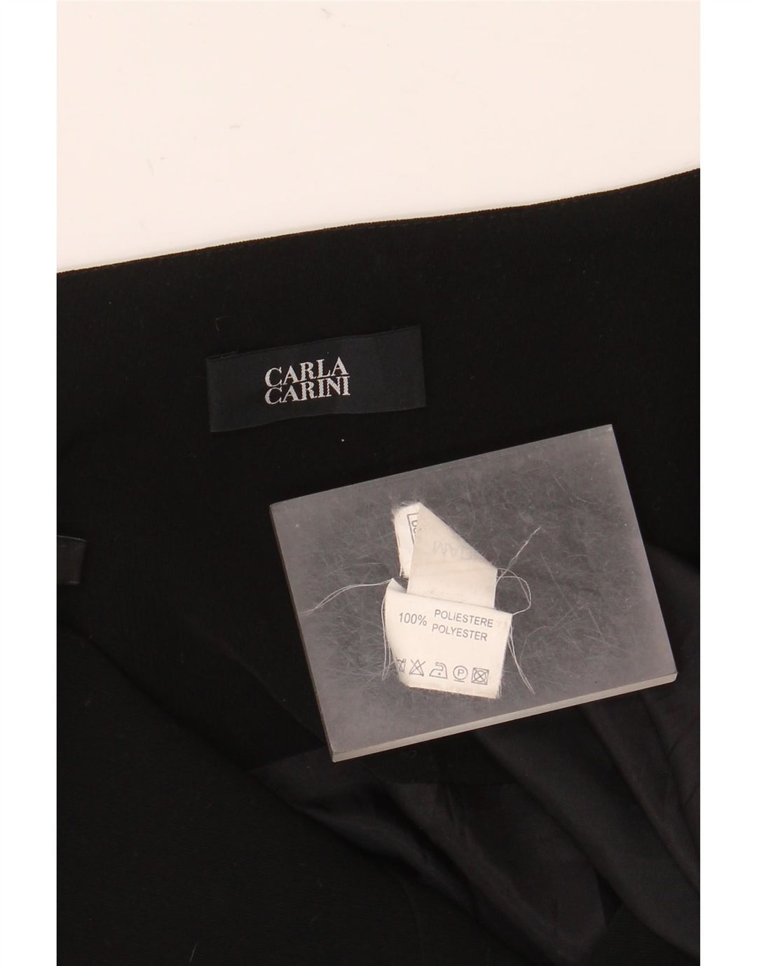 Carla Carini Dame A-Line Nederdel UK 8 Small W28 Sort Polyester