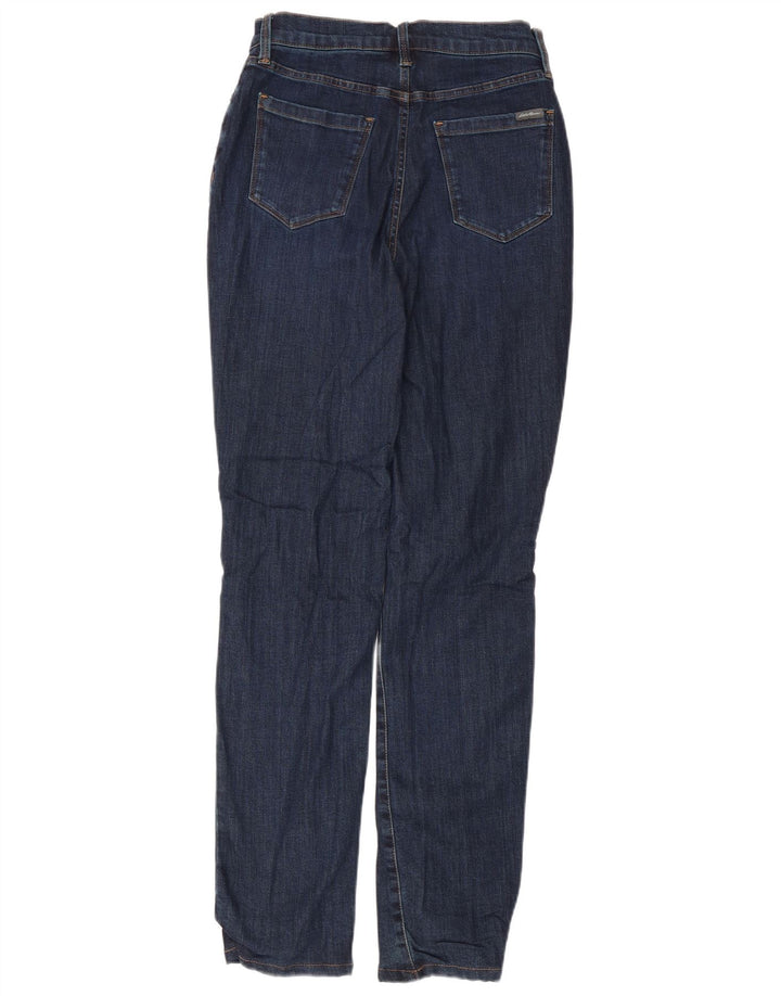 Eddie Bauer Dame Slightly Curvy Slim Jeans US 4 Small W28 L31 Navy Blue